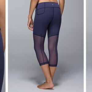 Lululemon Breathe Easy Crop Cadet Blue